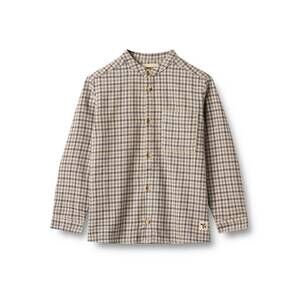 NEW WHEAT kid's willum check shirt in blue